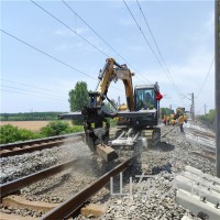 道轨换枕机改装 水泥枕木夹具 新型铁路施工设备